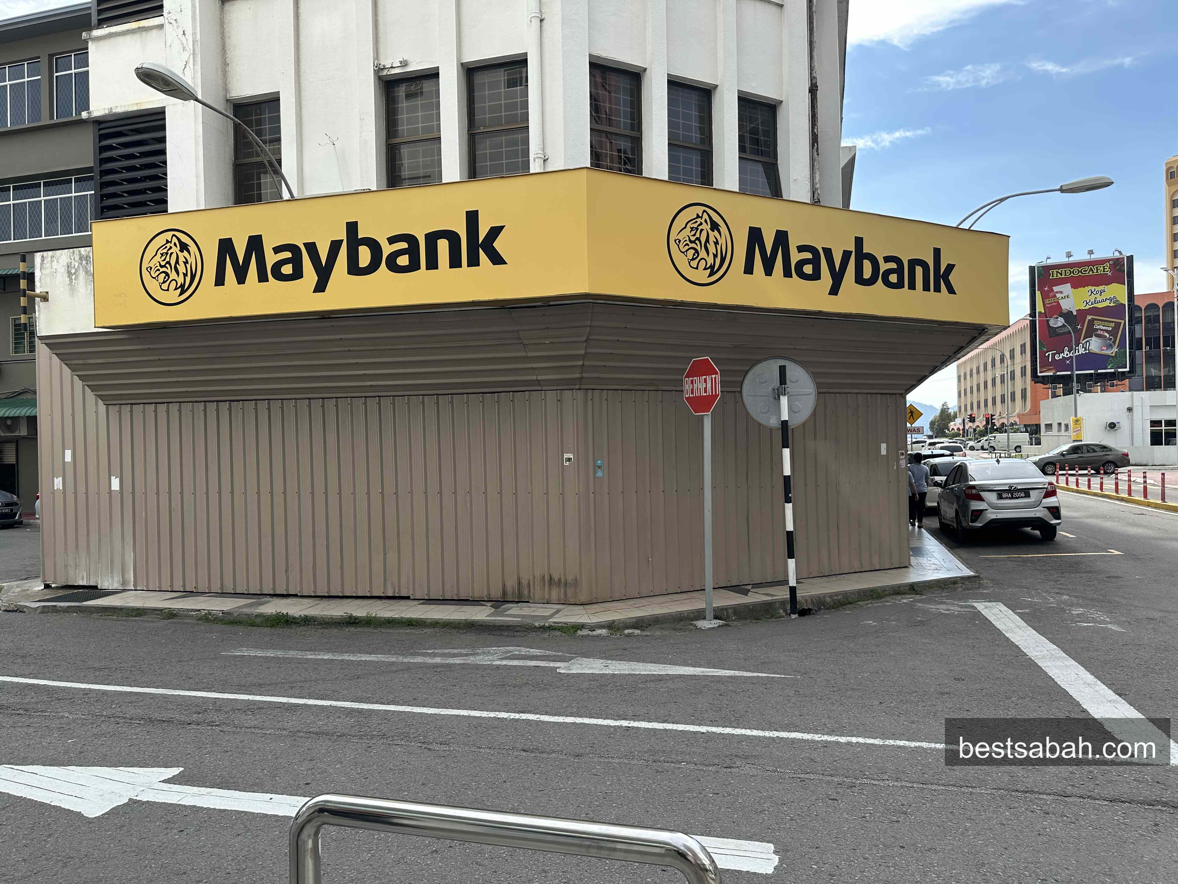 Famous Maybank building on Gaya Street, Kota Kinabalu